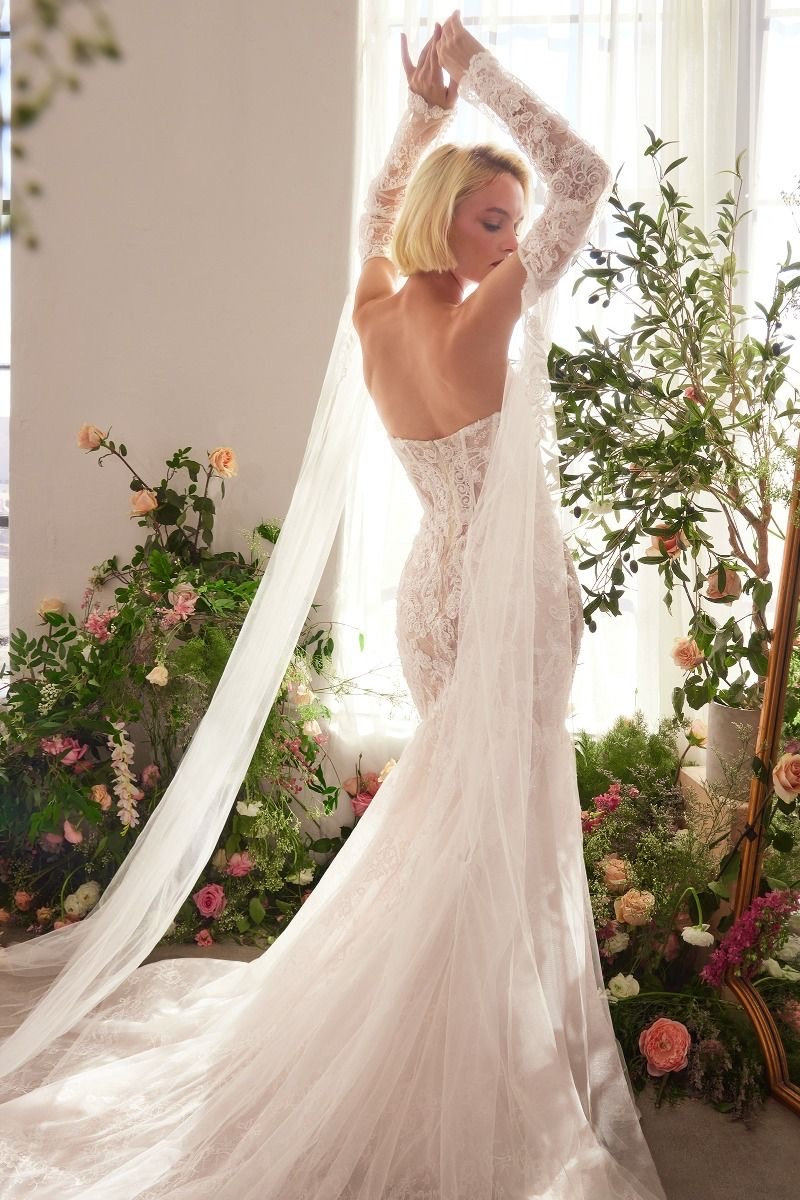 stylestalker blue lace dress Heirloom Lace Gown | Liylah main image 0