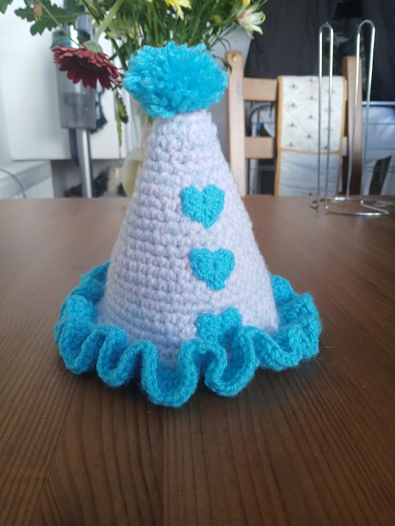 Hand Crocheted Pastel Clown Hat: Jestercore Party Hat - Etsy display picture 3