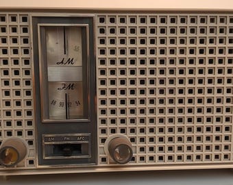 Almond Beige 1961 GE Model T-230C Mid-Century Radio: Now a Bluetooth Speaker