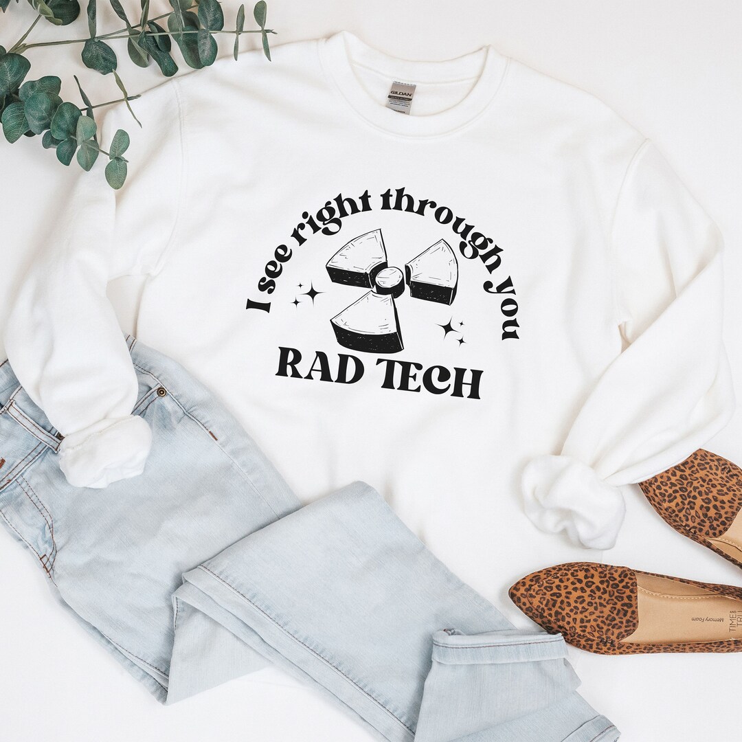 Rad Tech Crewneck Sweatshirt for Xray Tech, CT Tech, Radiologic
