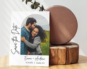 Save the Date, Digital Download Save the Date, Modern Save the Date, Customizable Save the Date, Instant Download Wedding