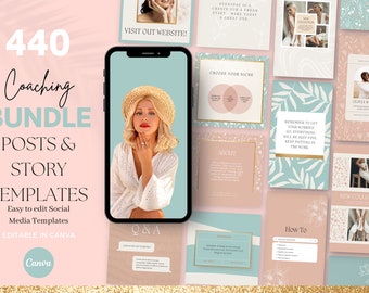 1 Year of Instagram Posts & Story Template Bundle