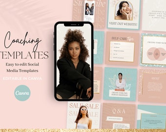 9 Months of Instagram Coach Engagement Posts Templates for Entrepreneurs Small Business, IG Post Templates Small Biz Owners Resource
