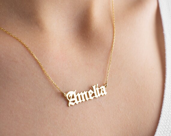 Old english 2024 name necklace preview