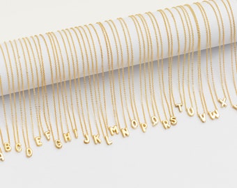 Personalisierte Initial Halskette - Personalisierbarer Buchstabe Anhänger - Trendy Monogram Schmuck - Einzigartiges Geschenk für Sie