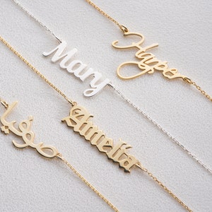 Gold Name Anklet with Birthstone, Personalised Name Anklet, May Birthstone Jewelry, Dainty Summer Jewellery image 3