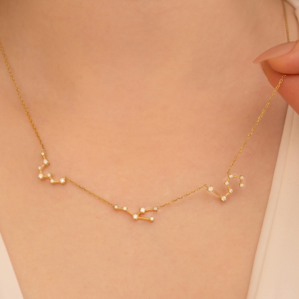 Multiple Zodiac Sign Necklace Etsy