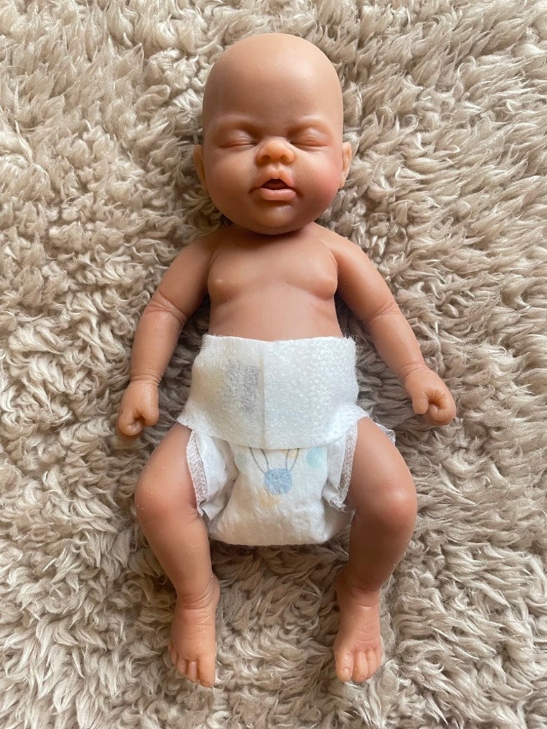 Silicone Baby Doll Full Body Silicone Reborn Mini 7 Inch Micro Etsy
