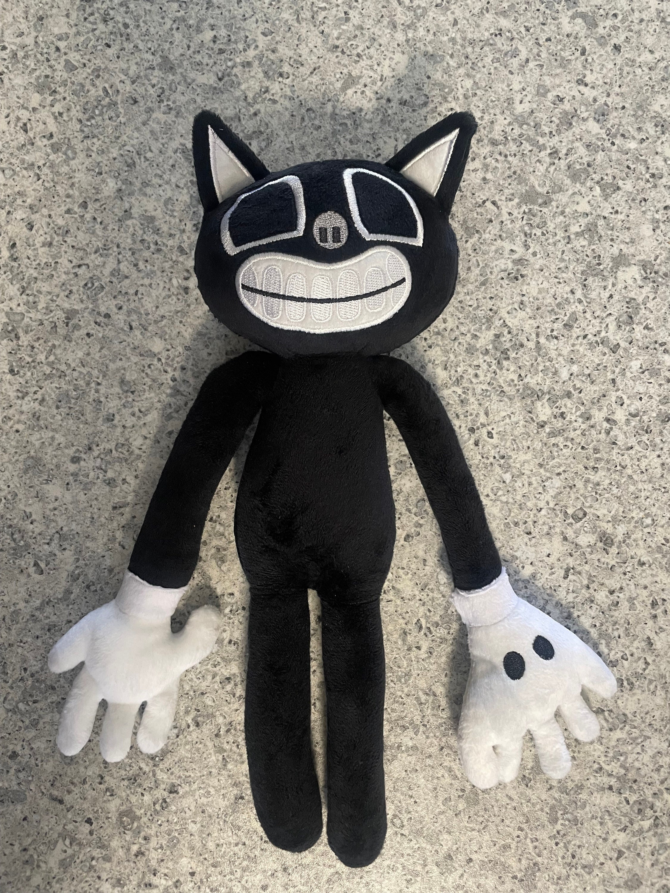 Juguete de peluche grande Floppa, muñeco de gato cuadrado, súper