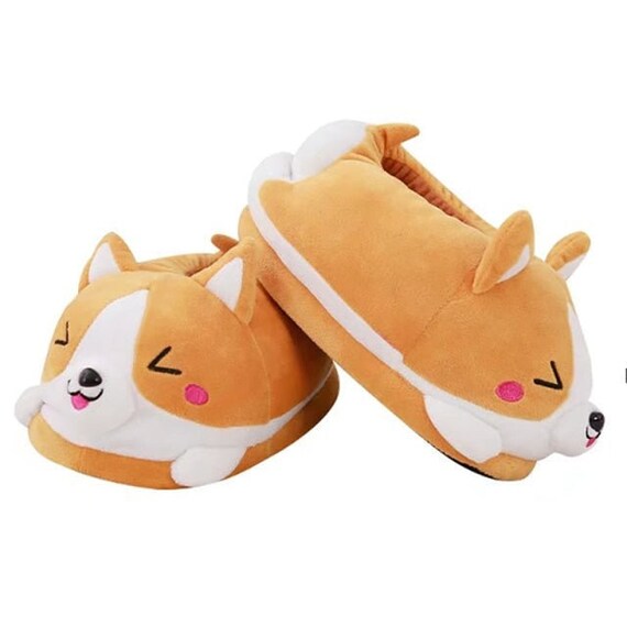 corgi dog slippers