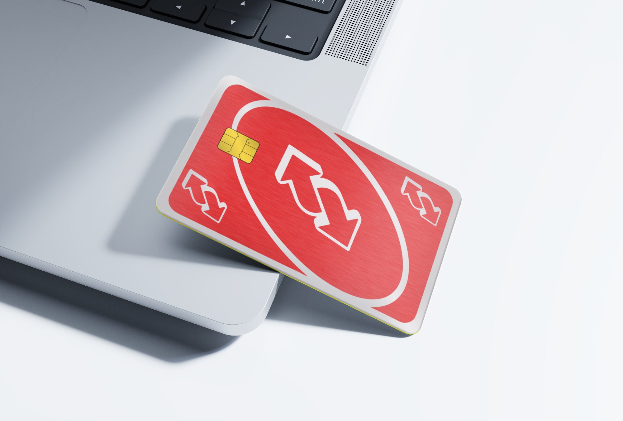 Introducing the Reverse Uno metal credit card! This sleek, minimal de