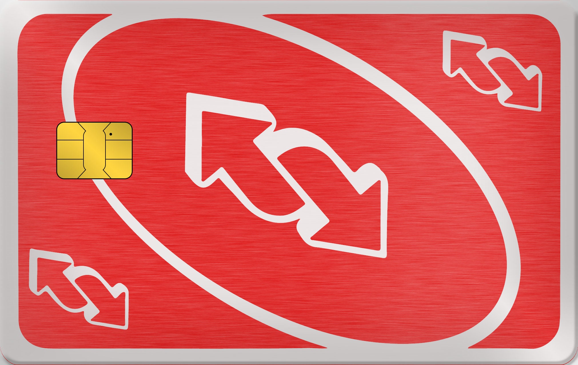 UNO Reverse Red| Credit Card Cover | Credit Card Skin | Credit Card Sticker