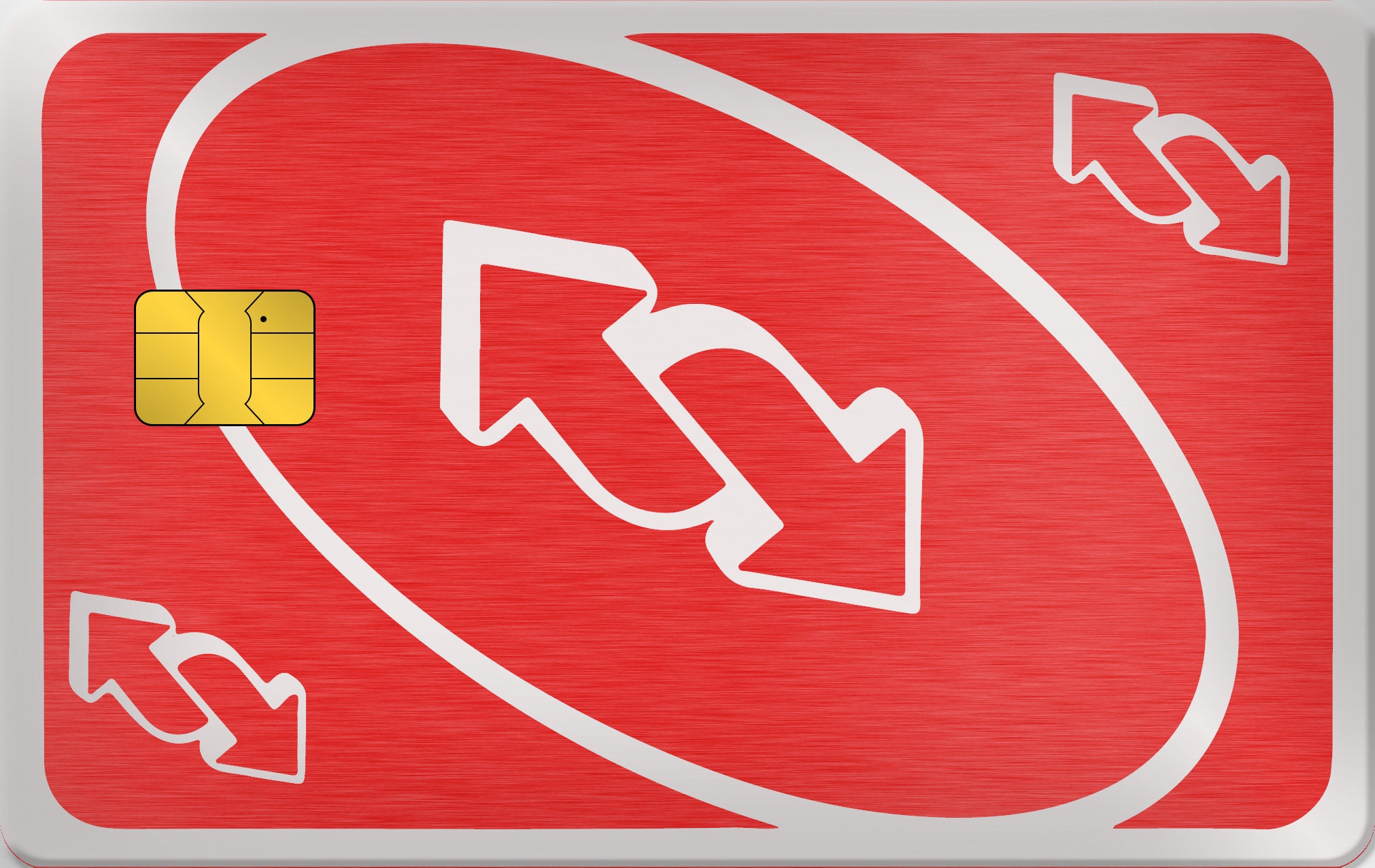 Uno Reverse Card Credit Card SMART Sticker Skin Decal, Card Wrap