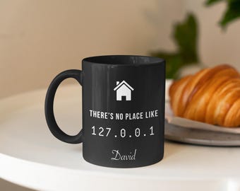 Mug ingénieur logiciel « Maison » - Cadeau personnalisé pour développeur de logiciels - Cadeau unique pour lui - Fournitures de bureau et décoration d'intérieur - Cadeau pour mari