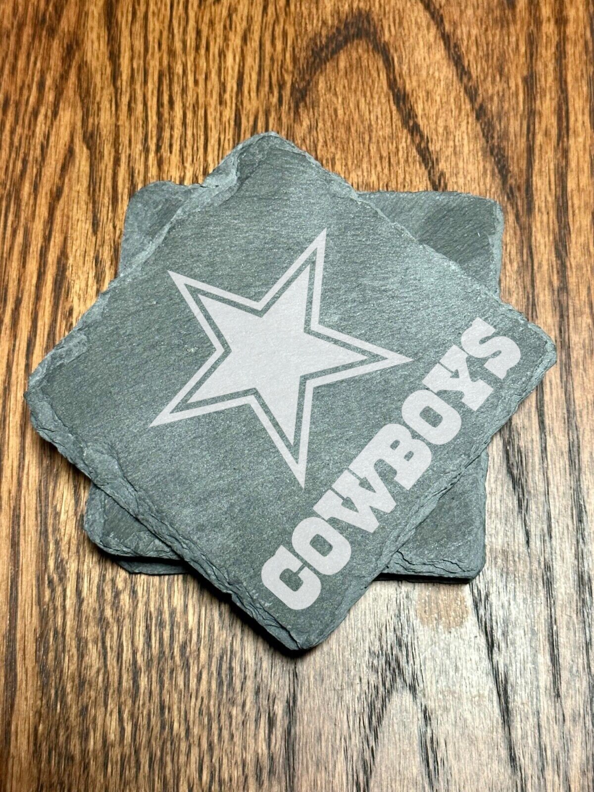 Dallas Cowboys Slate Coasters set of 4 Square Coasters Etsy