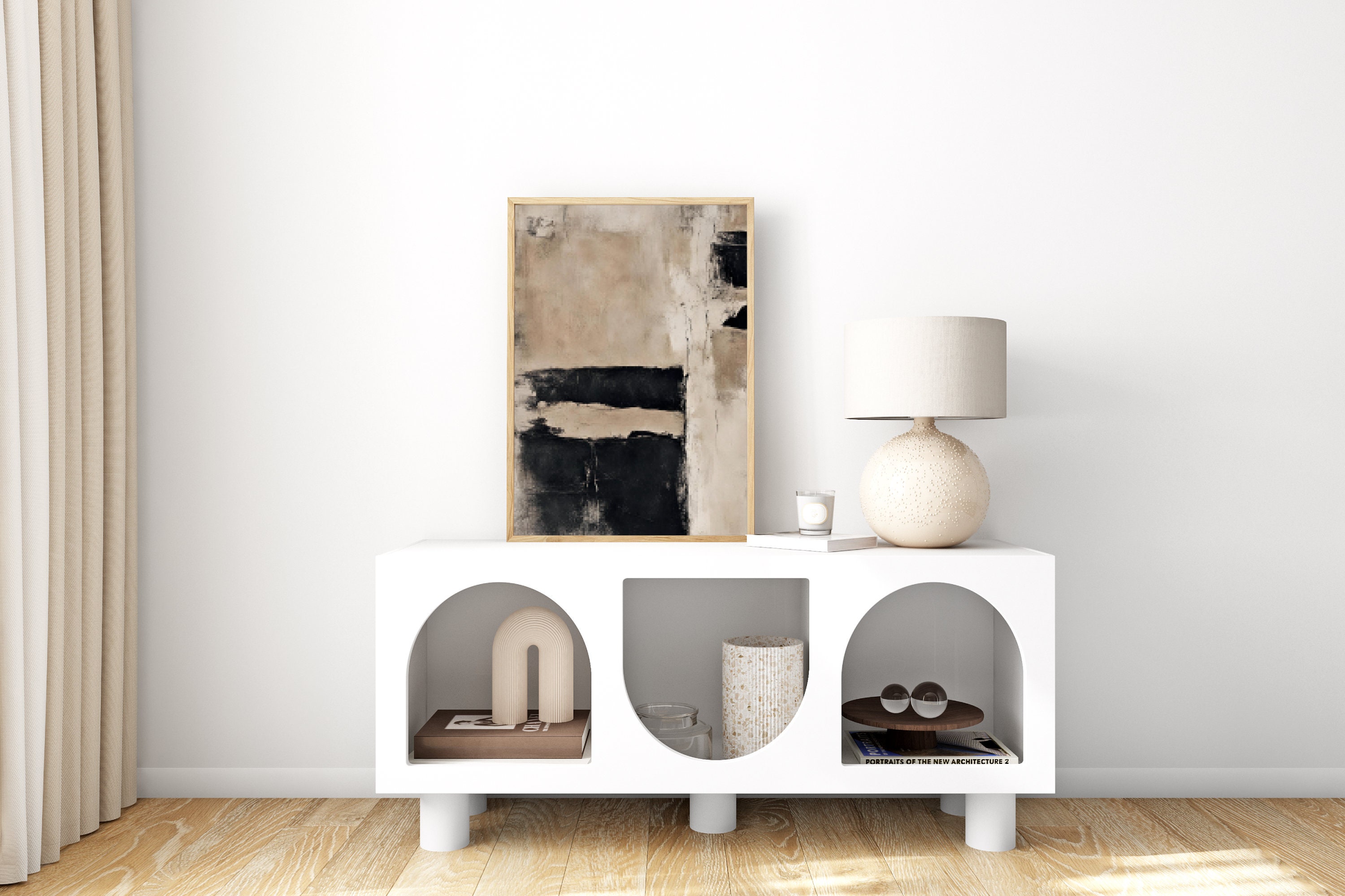 Kaaba Art Minimalist Wabi Sabi Poster Giclée Simple Abstract Art Macca ...