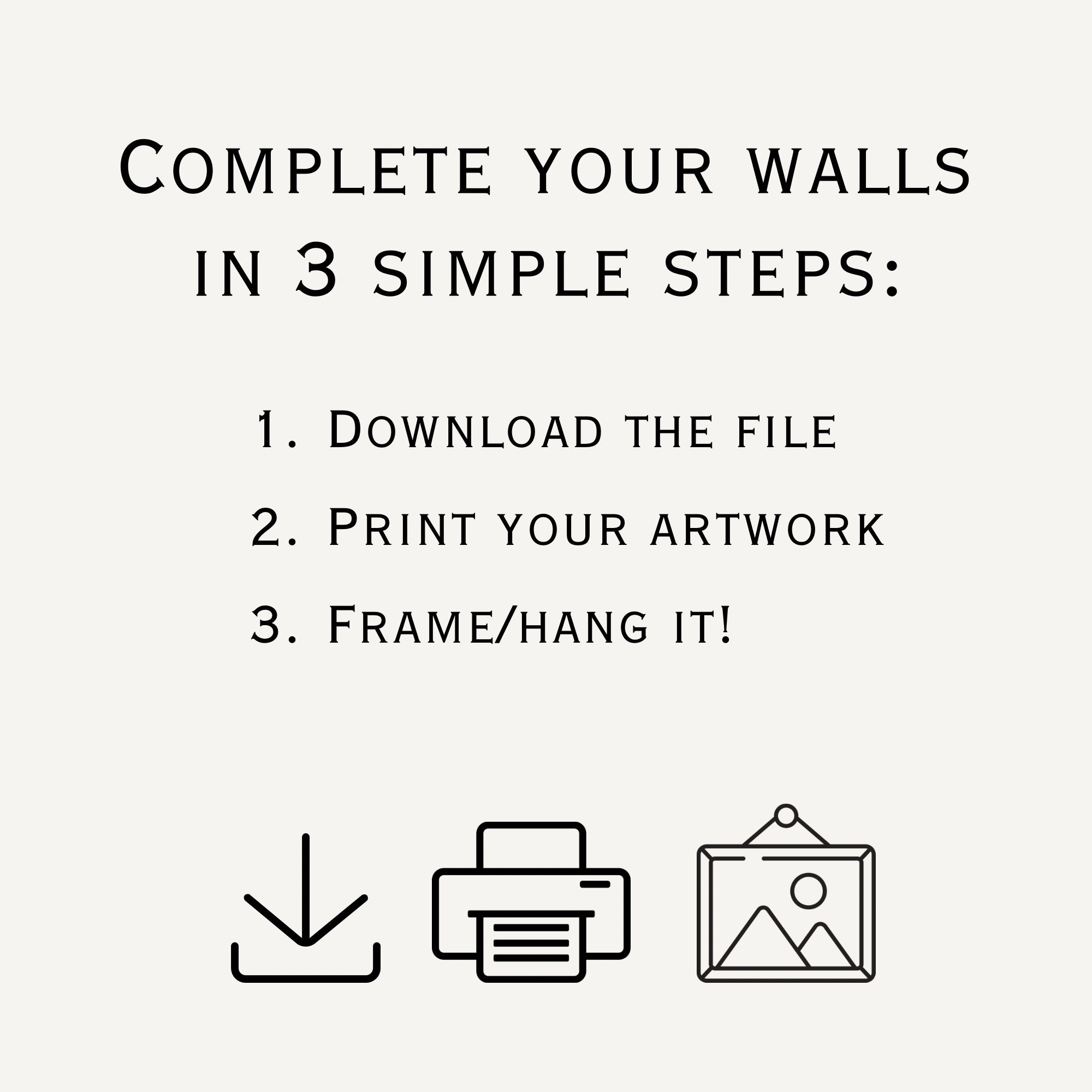 Set of 3 Islamic Wall Art Printable Abstract Black Gold Paint Art ...
