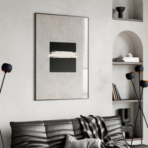 Minimalistische kaba Wandkunst Einfache abstrakte Kunst Macca Kaaba Herunterladbares islamisches Poster Moderne Minimal Neutral druckbare Kunst Muslimische Wohnkultur