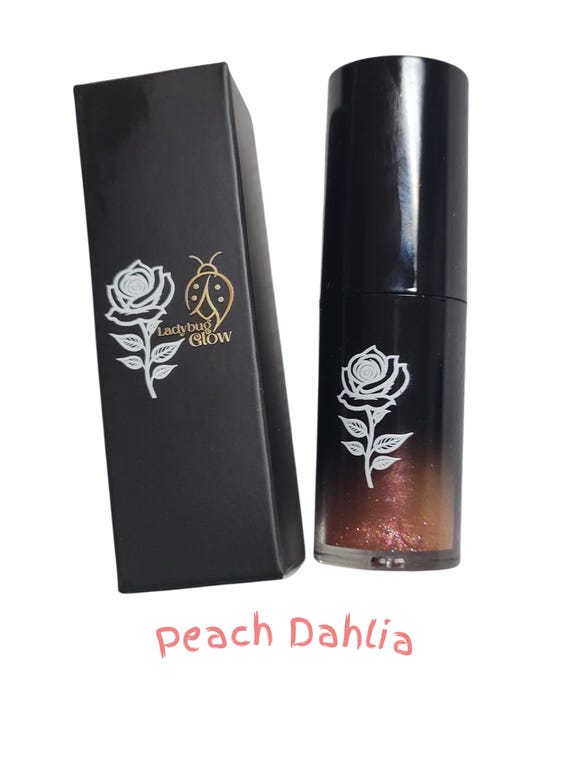 Peach Dahlia lipgloss