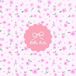 Floral Watercolor Seamless Pattern, Repeating Pattern Florals, Ditsy Daisies Floral Pattern, Cute Florals Seamless Pattern Commercial Use