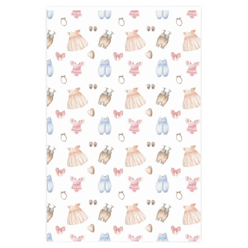 Baby Shower Wrapping Paper Baby Shower Gift Wrap Neutral Etsy