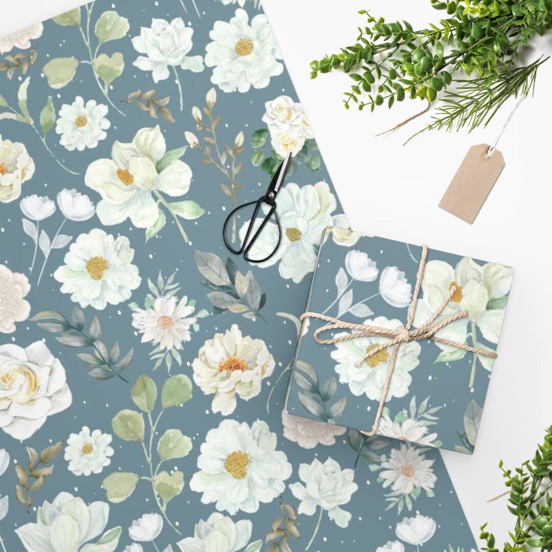 Bridal Shower Wrapping Paper Bridal Gift Wrap Neutral Etsy