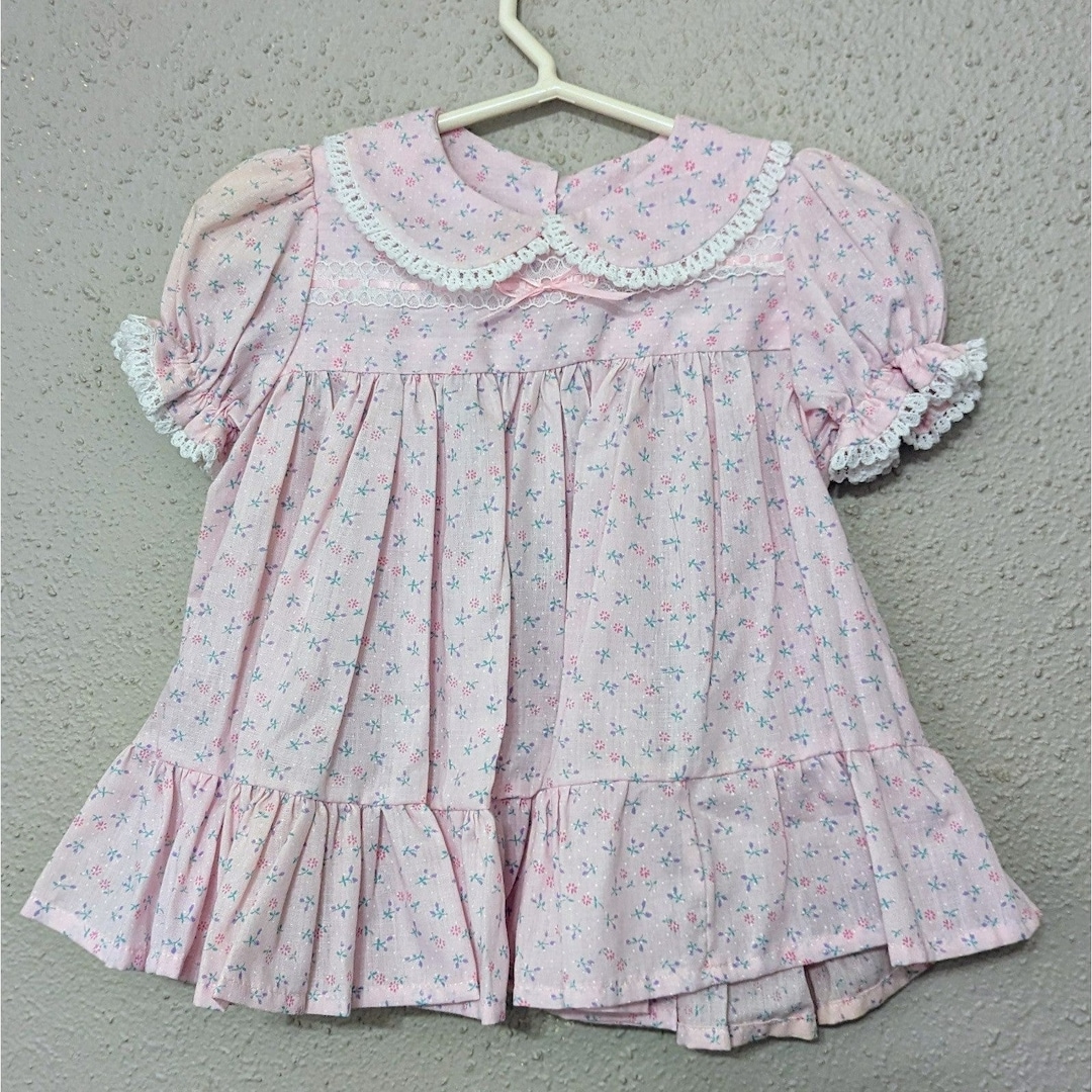 Baby Girl Picque Classic  Pink Dress main image 1