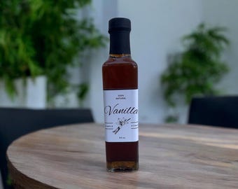 Handcrafted Gourmet Vanilla Syrup (8 oz)