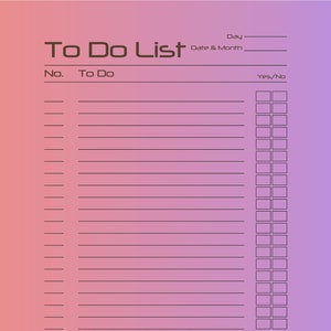 To do list esthétique !