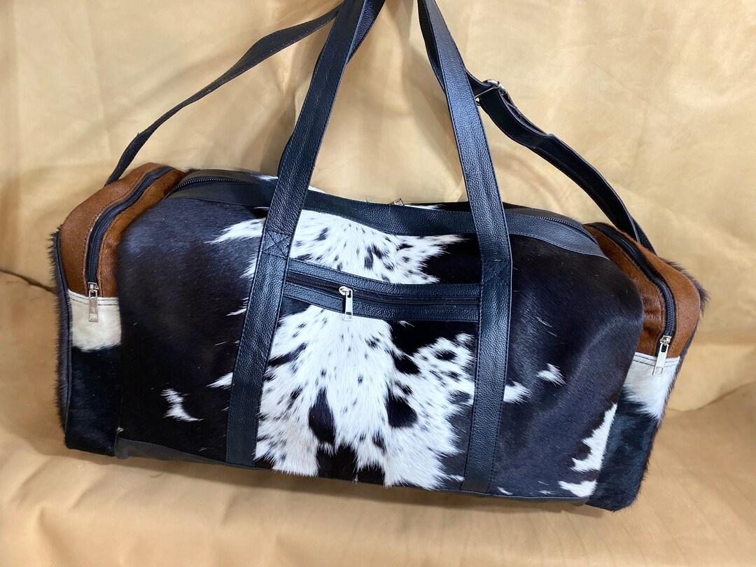 Western Duffel Bag Cowhide Duffle Bag Travel Gym Bag Large Etsy