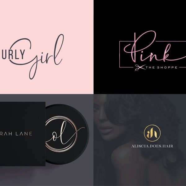 Hand Drawn Logo |Custom Logo Design | Beauty Parlour Salon Logo | Makeup Artist Logo | Hair Stylist Logo | Boutique Logo| Photography Logo |