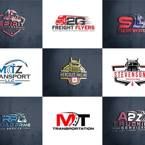 Custom Truck Logo  DIY Logo Design   Blue Trucking Logo  Logistics Logo  Trucker Logo Transport Logo  Shipping Logo  Custom Logo Design Logo