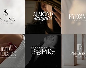 I Will Create Custom Logo Design for Your Business | Professional Logo Maker | Logo Creation | Feminine Photography Logo | Branding Kit