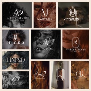 Custom Initial Logo Design | Monogram Logo Creation | Photography Logo for Business | Signature Logo | Luxury Minimalist Logo | Branding Kit