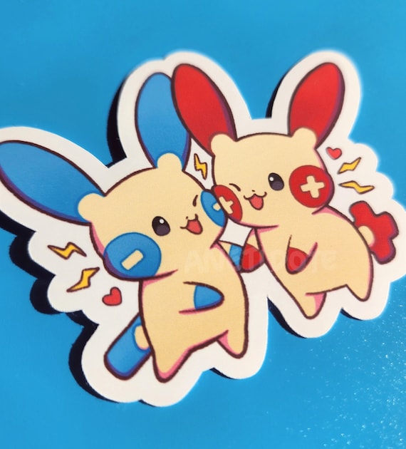Pikachu Clones Easy Peel Waterproof Vinyl Stickers 