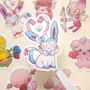 Holographic | Valentine&#39;s Day Stickers