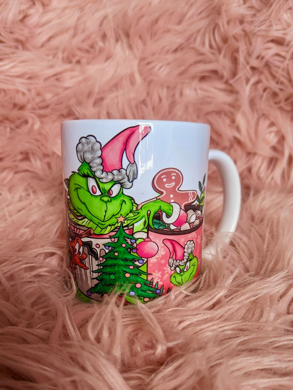 Tasse Grinch rose Le Grinch Tasses roses Tasses de Etsy France