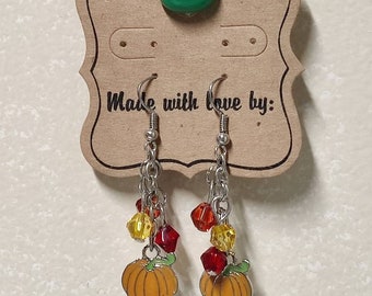 Pumpkin Halloween Earrings