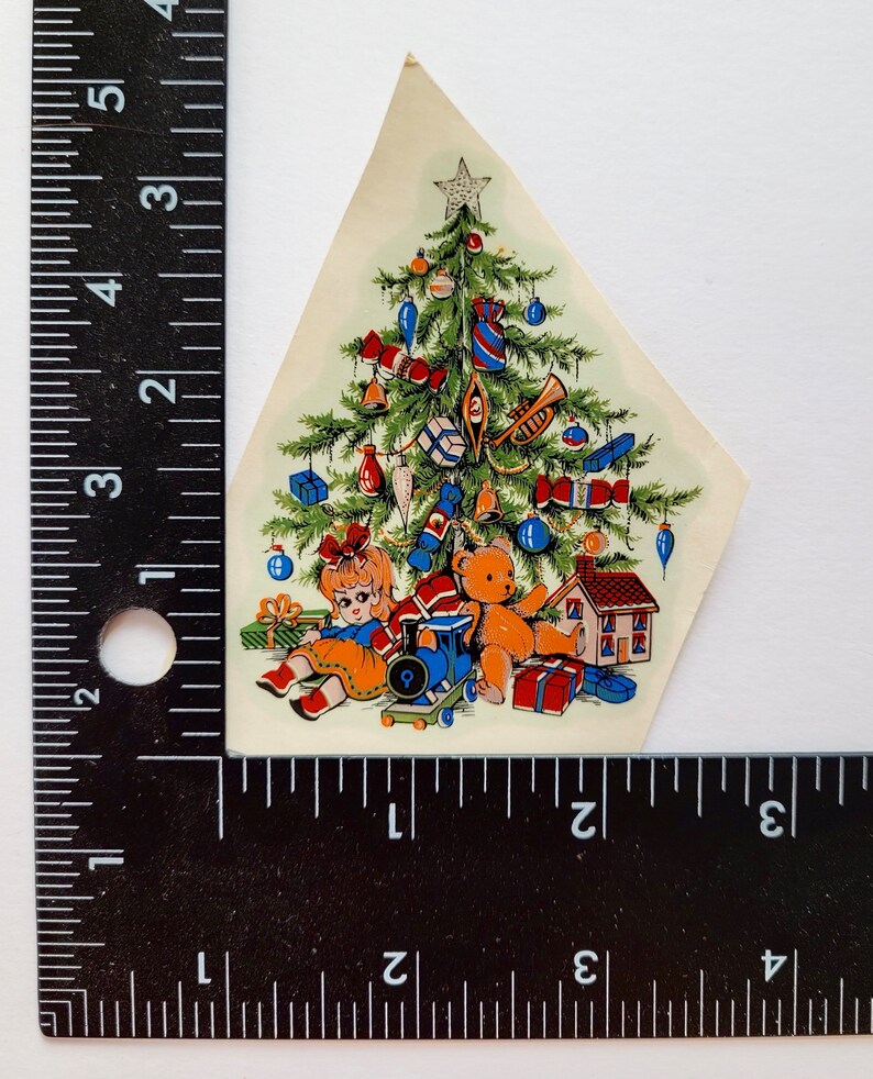 7 Original Vintage Waterslide Decals, Christmas, 1970s Etsy Canada
