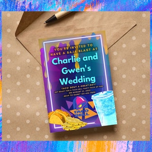 Baja Blast Wedding Invitation
