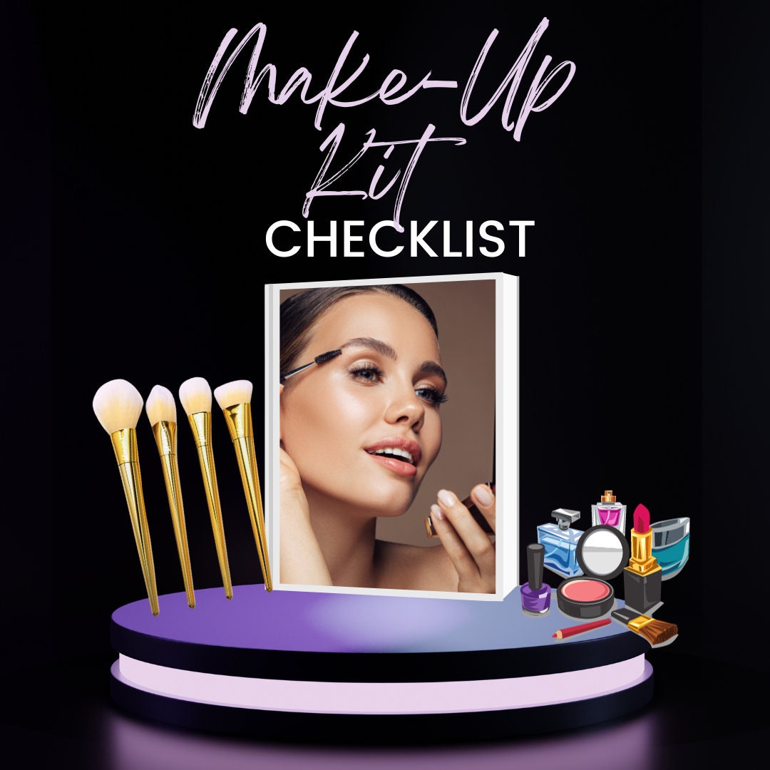 Makeup Kit Checklist Etsy
