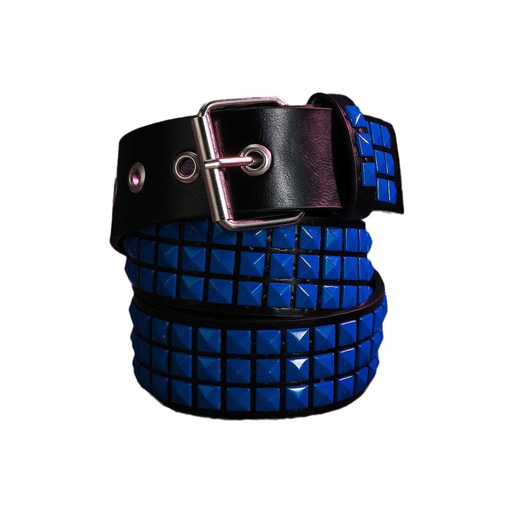 Cinturón De Cuero Negro Con Tachuelas Para Gótico Punk Concept