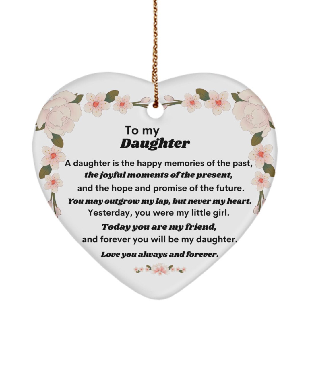 To My Daughter Ornament, Ornament, Father and Daughter Ornament