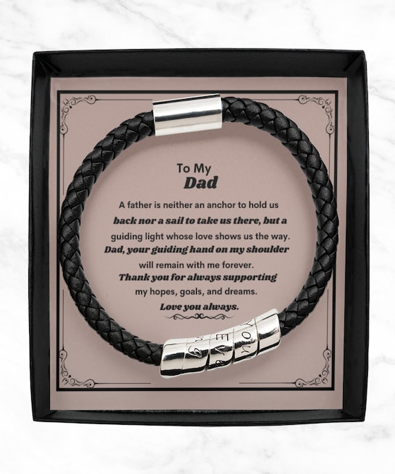Best Men's Bracelets - Father's Day Gift - Personalised Gift for Dad –  ineffabless.co.uk