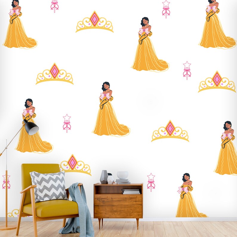 Peel and Stick Wallpaper Wall Murals Princess Wall Decor - Etsy