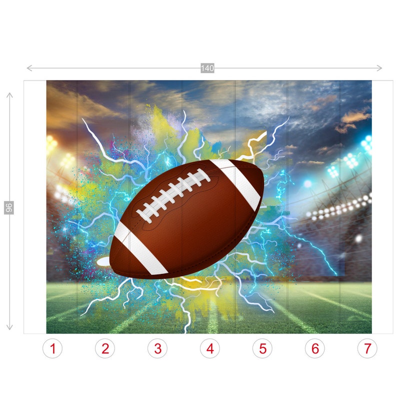 Football Wall Decor Peel and Stick Wallpaper Wall Murals Etsy