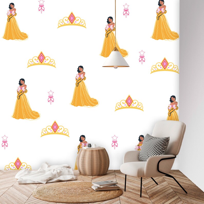 Peel and Stick Wallpaper Wall Murals Princess Wall Decor - Etsy