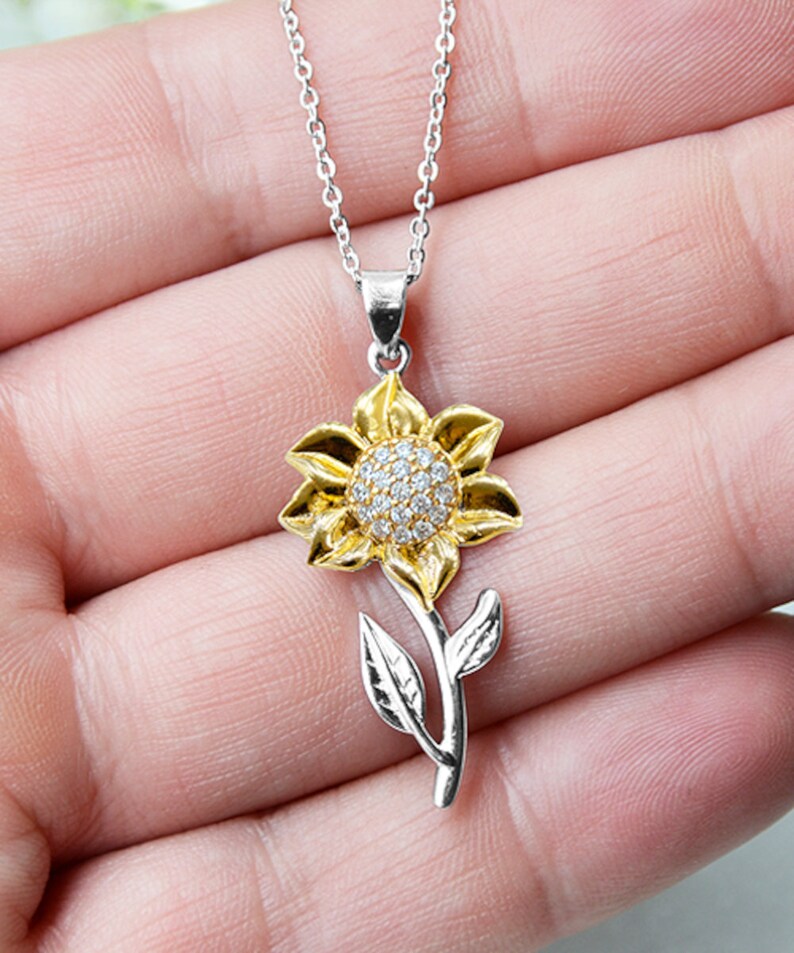 Sunflower Necklace You Are My Sunshine Sunflowers to My Etsy