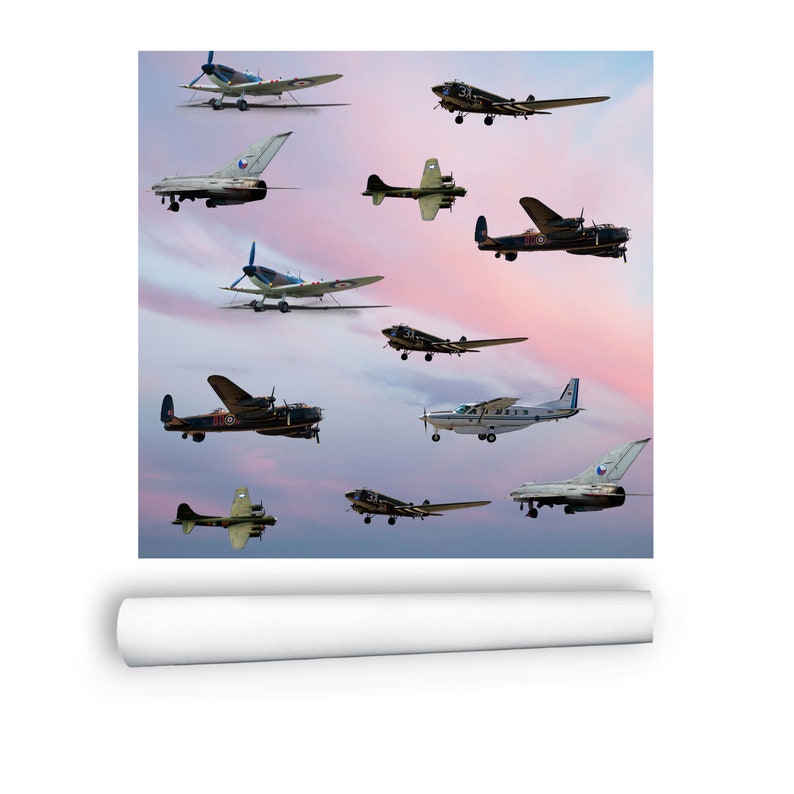 Peel and Stick Wallpaper Wall Murals Airplane Decor - Etsy