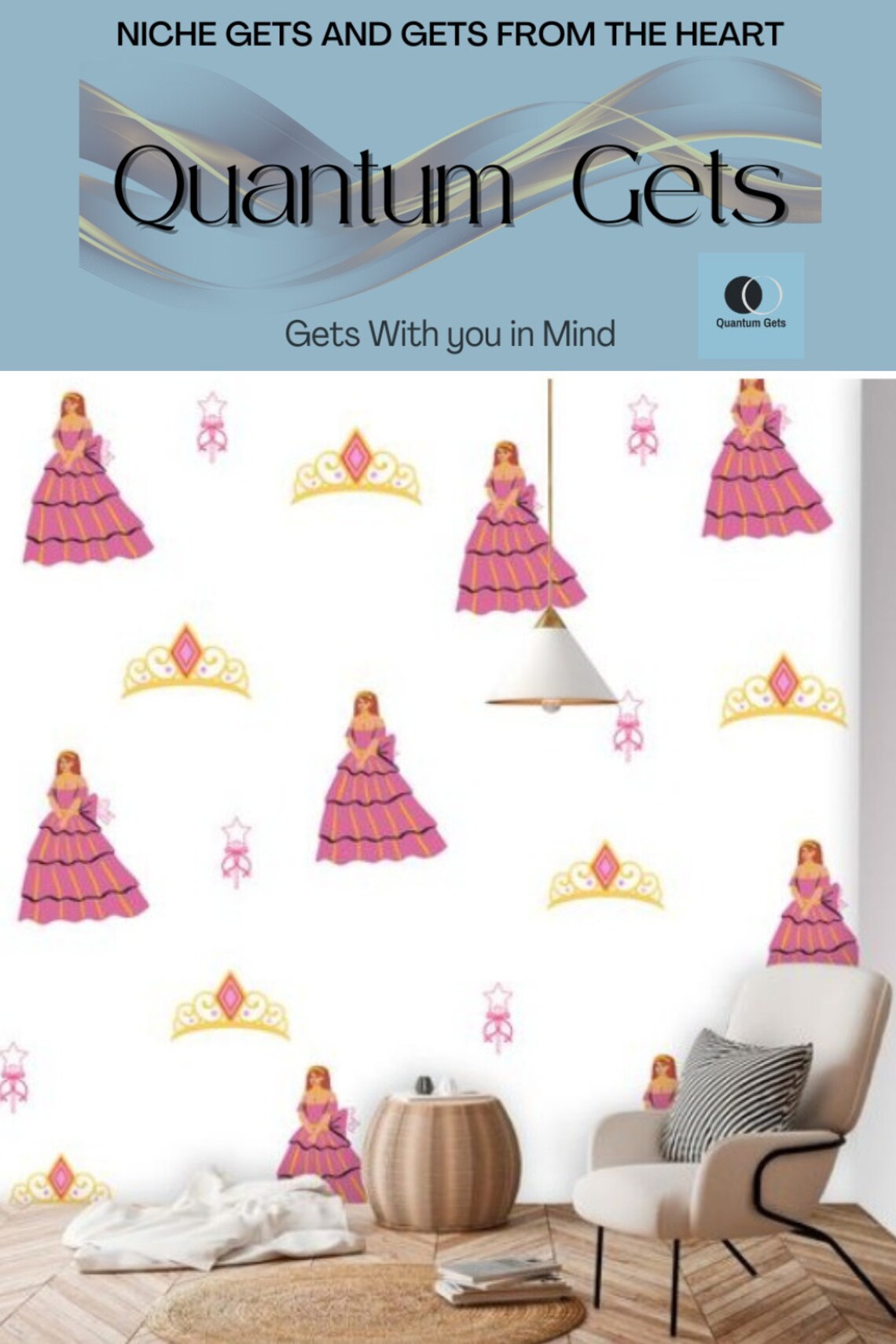 Peel and Stick Wallpaper Wall Murals Princess Wall Decor - Etsy
